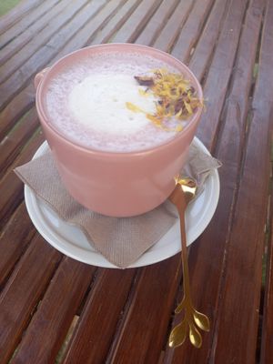 latte unicorn at Be Kind in Cattolica