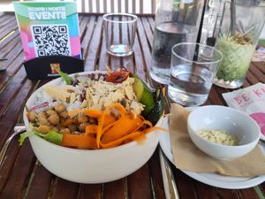 Buddha bowl at Be Kind in Cattolica