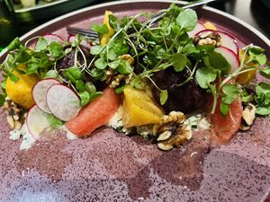 Beetroot entree   at Suzette in Brisbane