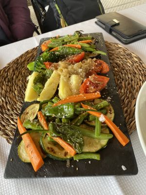 Grilled veggies   at Llantares De Mar in Ribadesella