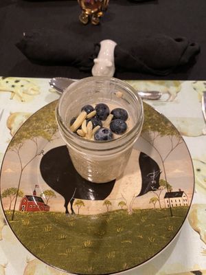 Overnight oats   at The White Pig Bed and Breakfast in Schuyler