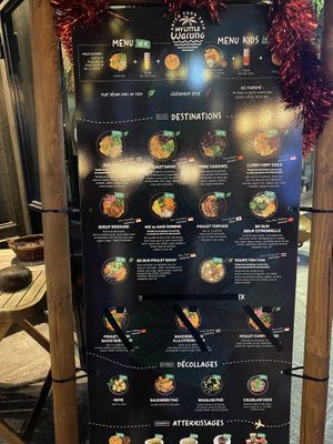 le menu  at My Little Warung in Lyon