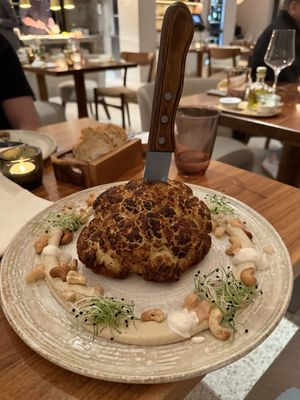 Vegan cauliflower  at Enja in Zurich
