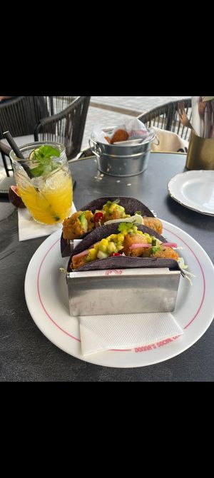 Vegan tacos and Mai tai at Donna's Social Club in Groningen