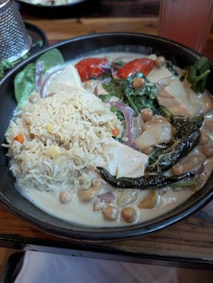 Palusami with tofu at Bandaloop in Arundel