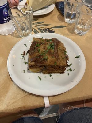 Vegan moussaka  at Exesion - Εξαίσιον in Paros