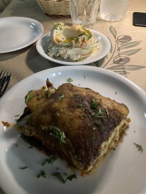 Vegan moussaka  at Exesion - Εξαίσιον in Paros