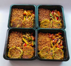 Barley, Millet, Brown Rice or Buckwheat with vegetables from wok and polpeta at Do Ručak in Sibenik