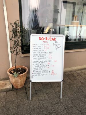 menu  at Do Ručak in Sibenik