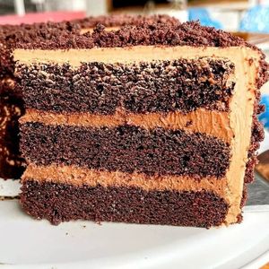 Vegan blackout cake at Van Pelt Family Bakery in Alachua