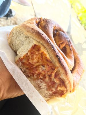 Side of pizza roll at Van Pelt Family Bakery in Alachua