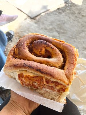 Pizza roll at Van Pelt Family Bakery in Alachua