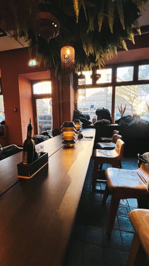 So sieht es aus, wenn alle ihre Bestellung aufgeben  at Bona'me in Hamburg