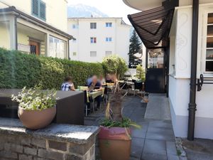 Outdoor seating at Mekong in Luzern
