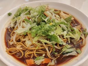 Hokkien fried organic ramen at Green Garden Vegetarian and Healthy Food 槟城绿苑养生素食餐厅 in Penang