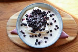 Traditional Icelandic skyr at Fröken Selfoss in Selfoss