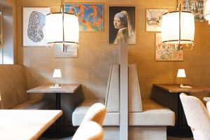 Booths at Fröken Selfoss in Selfoss