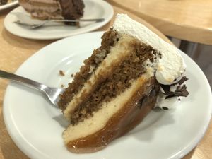 Please, try the pumpkin cake!  at Tres Semillas in Alicante