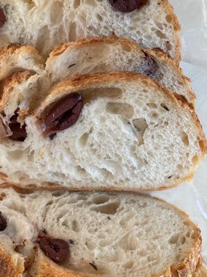 Olive bread at Blackbird Baking Company in Lakewood