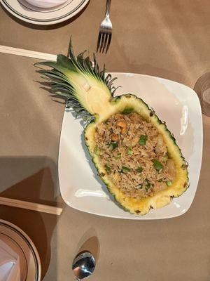 Pineapple fried rice  at Aroma Thai & Oriental in Valley Cottage