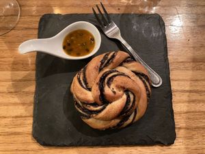 vegan dessert called Babka at El Peral Valparaiso in Valparaiso