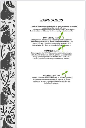 vegan burgers at El Peral Valparaiso in Valparaiso