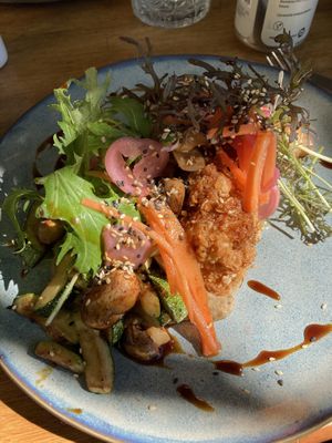 Vegan seasonal dish  at El Peral Valparaiso in Valparaiso