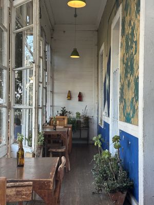 Patio of the restaurant  at El Peral Valparaiso in Valparaiso