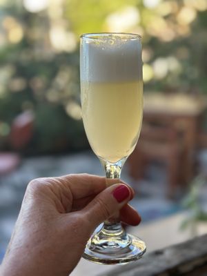 Pisco sour (vegan)   at El Peral Valparaiso in Valparaiso