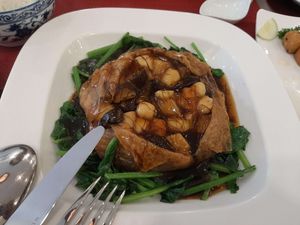 their signature dish with 8 of nutrious grains at Xing in Ho Chi Minh City