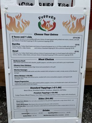 Can get vegan tacos, burrritos or bowl  at Peppers in Skagway