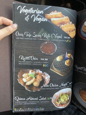 Menu  at Bangkok Heightz in Bangkok