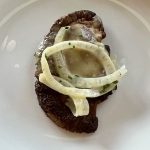 Lion’s Mane fun bite  at Everyday Pizza in Denver