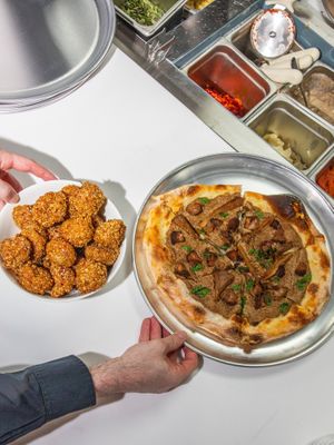 family style at Everyday Pizza in Denver