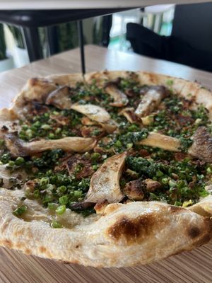 The trumpet pizza!   at Everyday Pizza in Denver