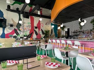 Cheerful atmosphere   at Everyday Pizza in Denver