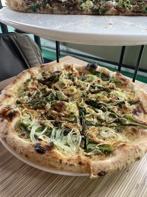 Rotating pizza menu item   at Everyday Pizza in Denver