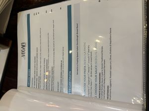 Vegan menu  at Coolangatta Pizzeria in Coolangatta