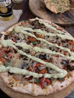 Vegan veggie delight   at Coolangatta Pizzeria in Coolangatta