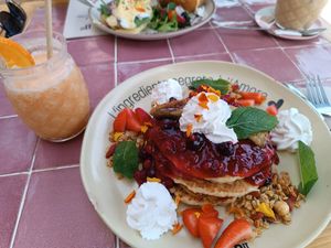 Vegan pancakes at Brunchit in Alicante