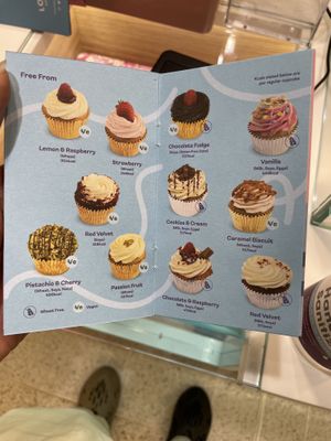 gluten free and vegan options   at Lola's Cupcakes in Watford