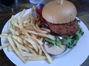 'crab' sandwich at Golden Road Brewing - West Glendale in Los Angeles