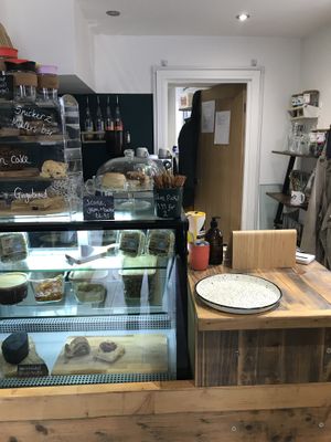 Deli counter  at Grow Green Deli + Eatery in Huddersfield