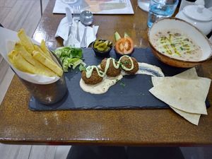 Vegan Ful Medames Plate. Delightful and filling. at Daily Dose Restaurant in Clonakilty