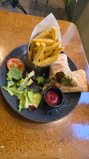 Falafel Wrap at Daily Dose Restaurant in Clonakilty