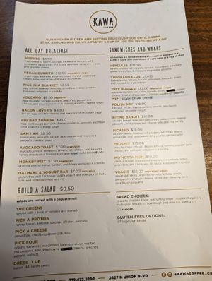 Voagie  at Kawa Coffee in Colorado Springs