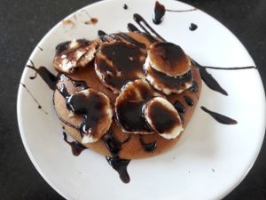 banana chocolate pancake at Millets of Mewar in Udaipur