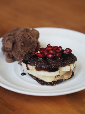 Vegan cookie icecream  at Millets of Mewar in Udaipur