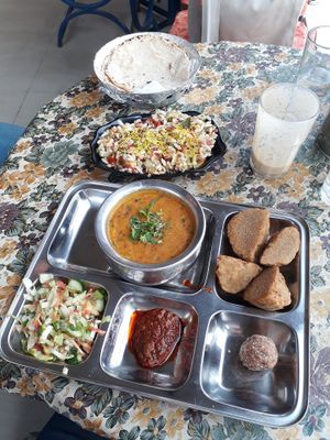 Dal bati at Millets of Mewar in Udaipur