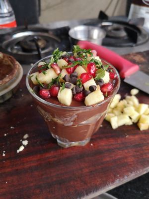 Chocolate banana Pudding Vegano at Millets of Mewar in Udaipur